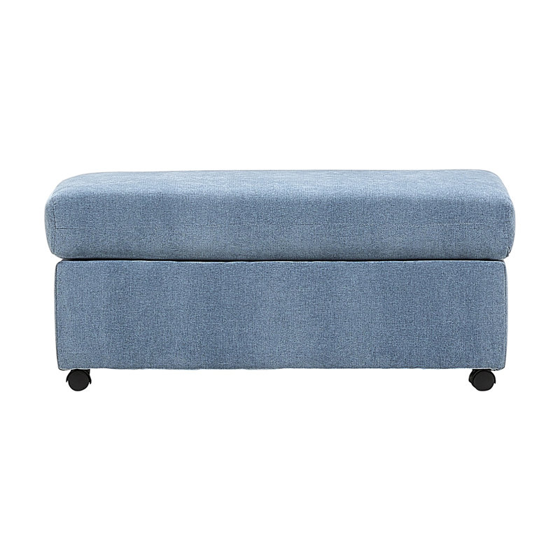 41" Upholstered Rectangular Ottoman - Marina Coast, Polyester - Marina Coast