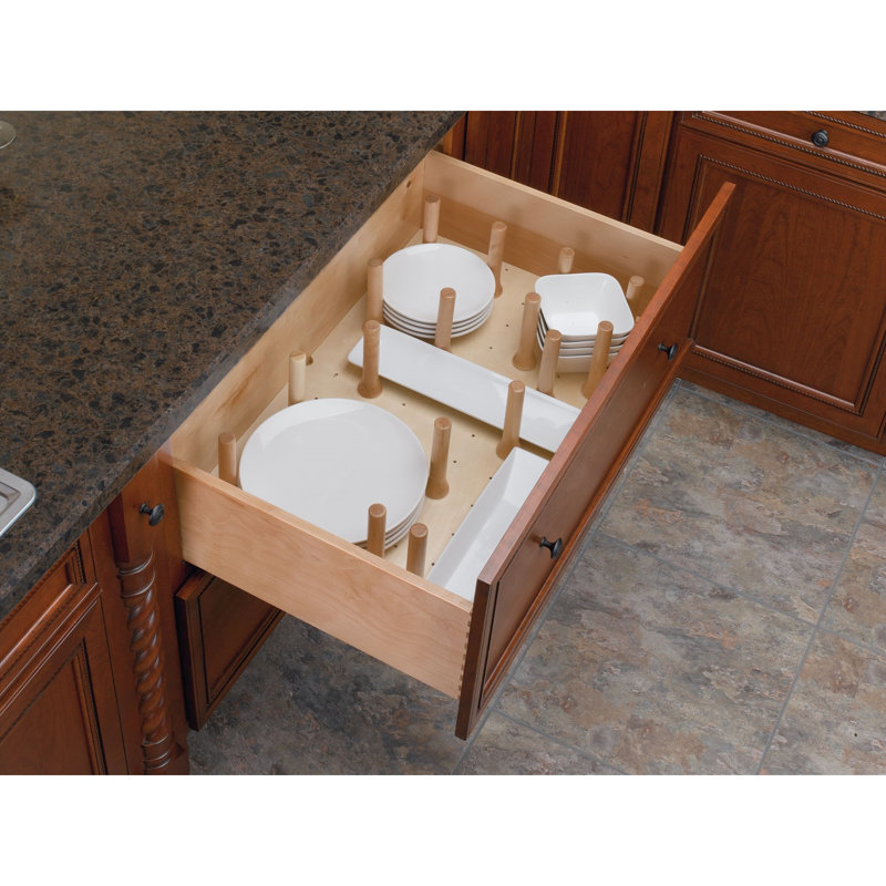 Rev-A-Shelf Trimmable Pegboard Drawer Organizer, 6.63"H x 39.25"W x 21.25"D