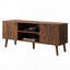 Meuble télé moderne du milieu du siècle, console de rangement pour téléviseurs jusqu'à 48 pouces (122 cm), pour salon ou chambre à coucher.