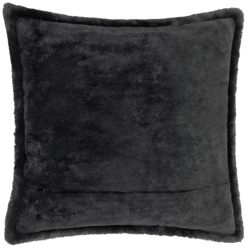 Kallu Cushion Cover Square Cushion Cover, 45cm H x 45cm W, Black