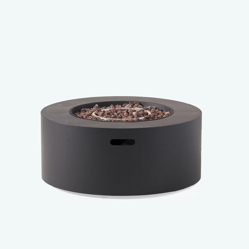 32" Patio 40,000 BTU Round Iron Propane Fire Pit,