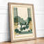 Geometric Leisure Art Deco - Framed Print-915840368-915840383