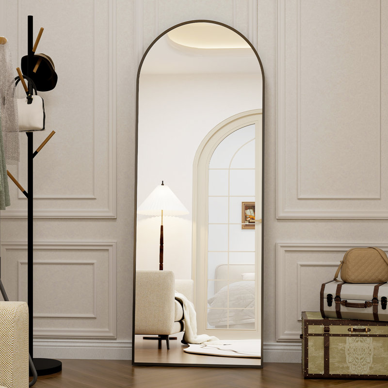 Dronfield Arch Mirror, 65" x 24", Black
