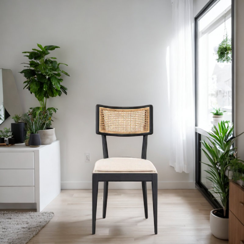 Chaise de salle à manger Anit, Noir