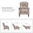 Ariany 30.5" Floral Manual Recliner with Nailheads-1967455410