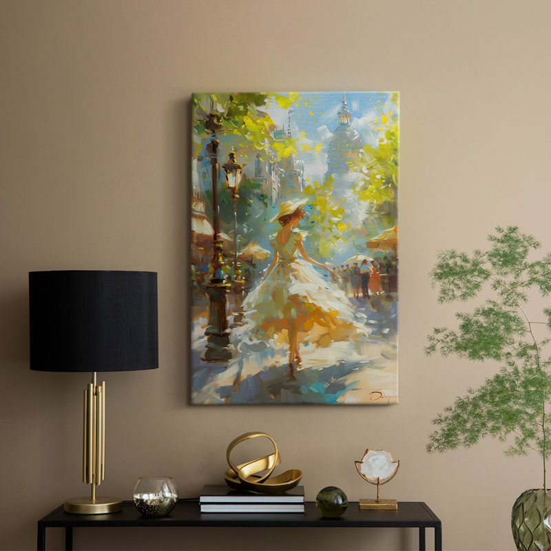 WCCEN Series DCCL XXVI - Toile tendue avec châssis de qualité supérieure - Prêt à être accroché, H 60 po x l 40 po