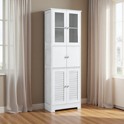 Armoire de rangement élégante, armoire de vestibule autoportante, armoire de cuisine