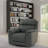 Oslo Manual Glider With Recliner Function In Sapphire-71694457