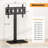 Height Adjustable Floor TV Stand with AV Shelf for 32-70 Inch TVs