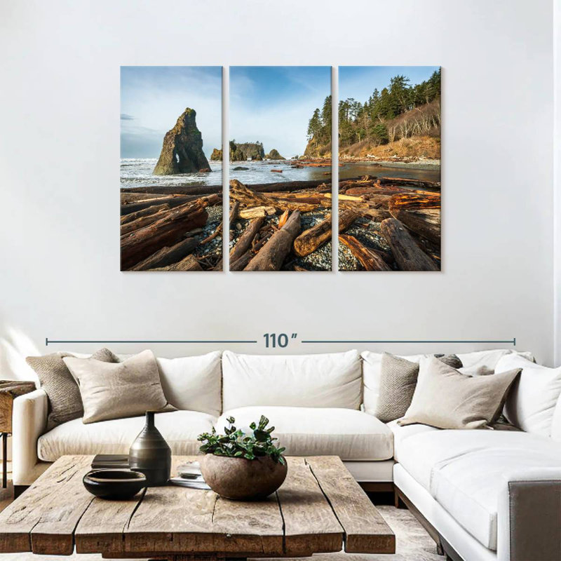 Bois flottant Alvord Ruby Beach, H 48 po x l 74 po