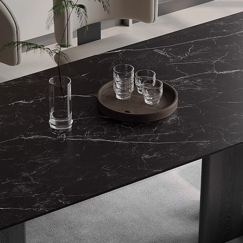 Repas de table moderne et simple, H 29,5 po x L 62,9 po x l 31,4 po