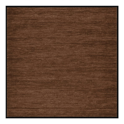 Tapis brun uni lavable à la machine
