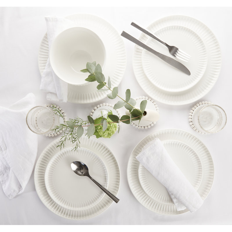 Textured 12 Piece Dinnerware Set, Service for 4