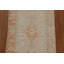 Tapis beige en laine noué à la main de conception unique 1 pi 11 po x 3 pi 10 po New Age