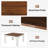 Chea 39.4‘’ Farmhouse Square Dining Table
