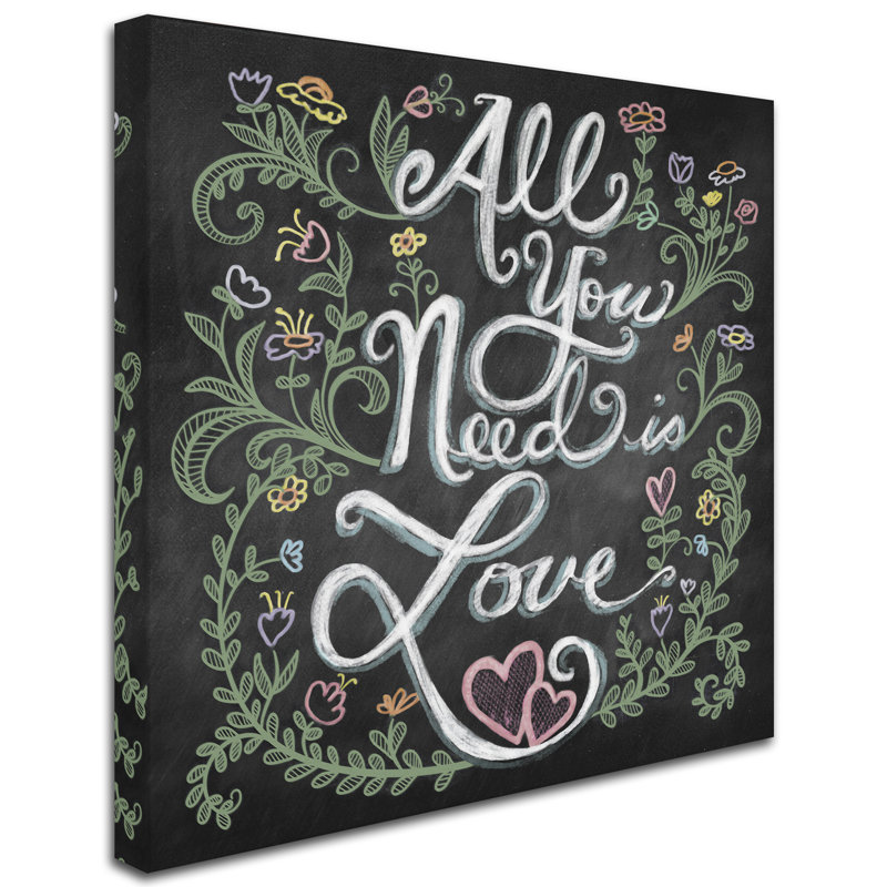 Inspirational Quote Canvas Art in Black and White, 14x14 Inches