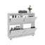 Étagère à chaussures 4 portes Opal avec plusieurs tablettes, rangement pour chaussures moderne, blanc
