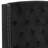 Contemporary Upholstered Bed With Button Tufting, Nailhead Trim And Black Solace Modern Grandeur
