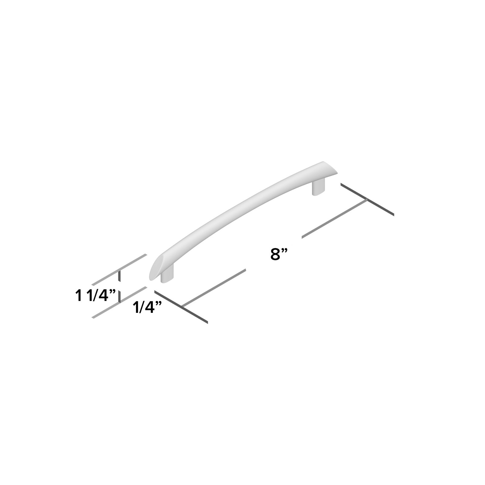 Edgewater Bar Cabinet Pull, Polished Chrome, 6 5/16" Center to Center