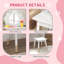 Sharema Dressing Table with Mirror