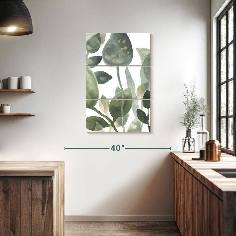 Harnek Water Leaves I, H 38 po x l 24 po