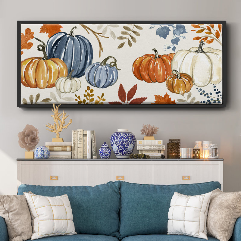 Harvest Time II- Framed Canvas, 20" H x 50" W