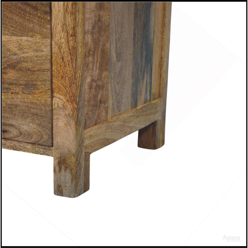 Solid Wood Oakish Three Drawer Chest