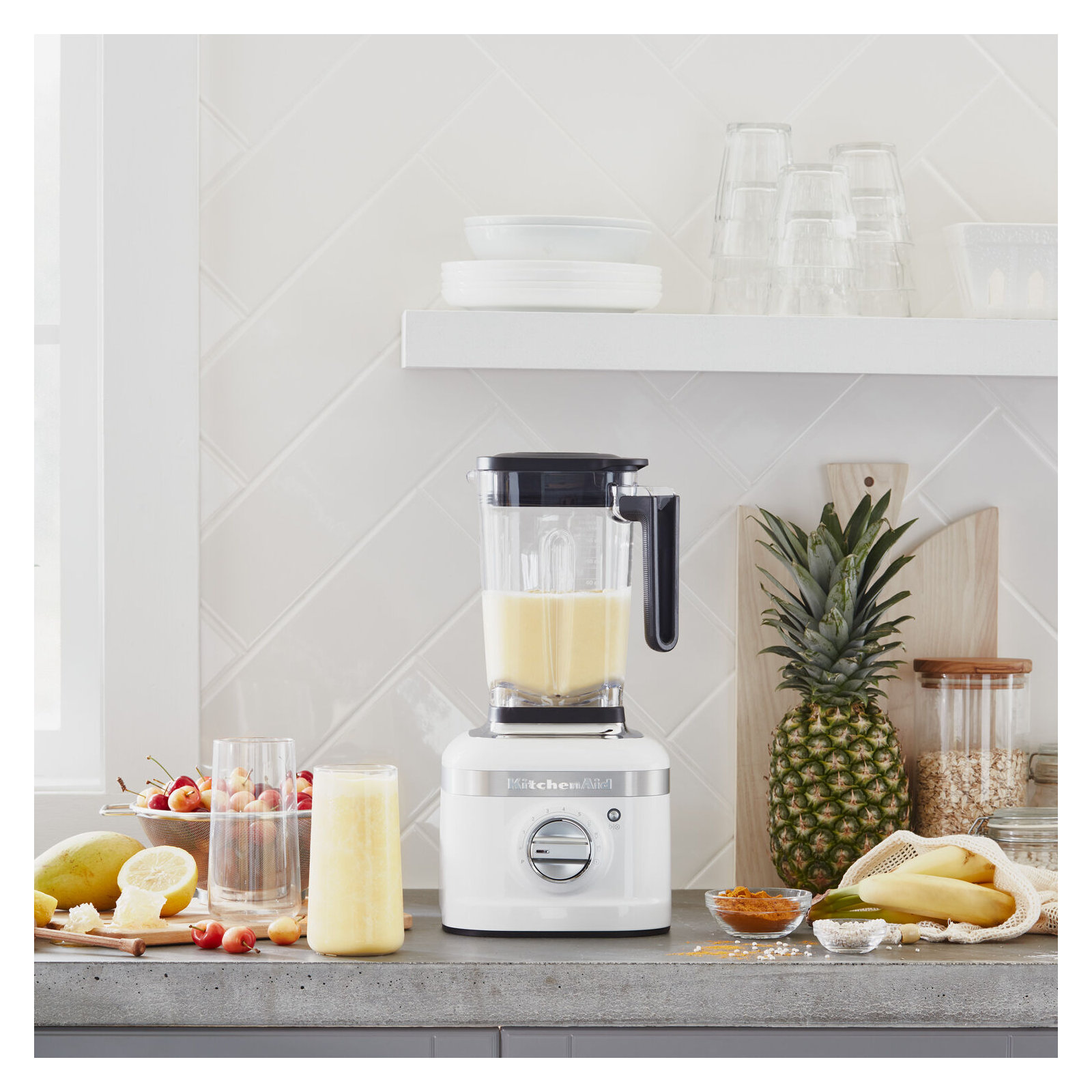 KitchenAid® K400 Variable Speed Blender with Tamper, White