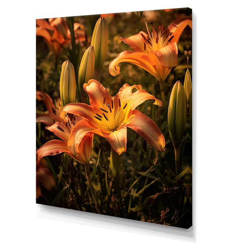 «Lilies Field of Beauty Dreamscape», reproduction, Toile tendue, 32" H x 24" W