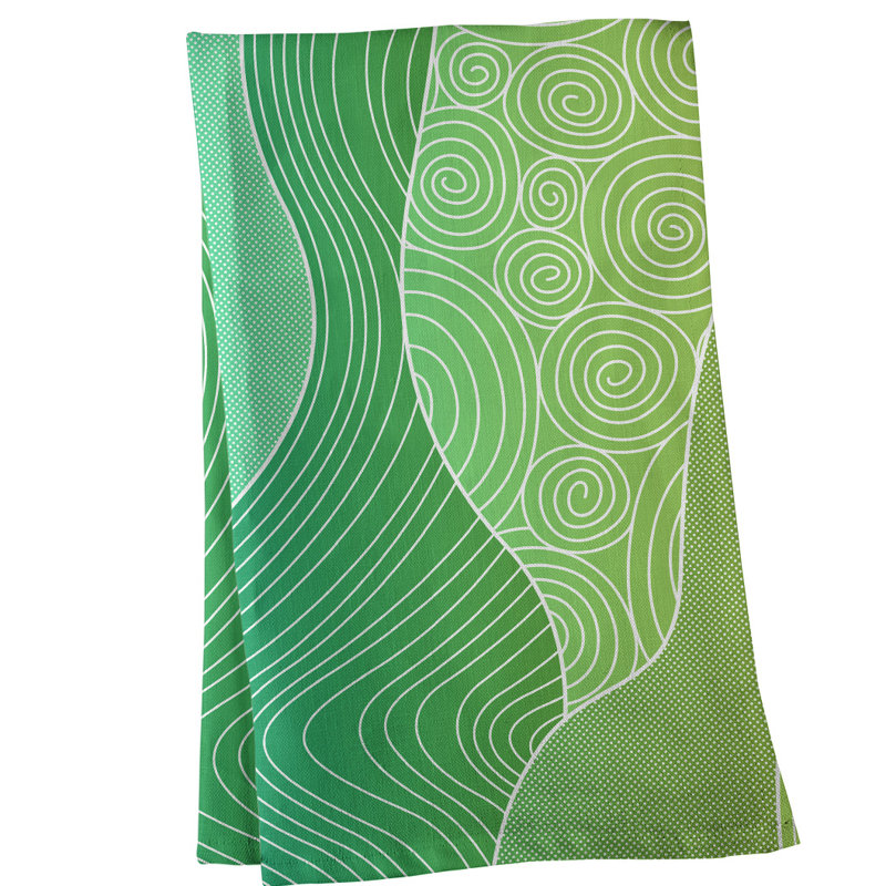 Tea Towel Kitchen Towel, Poly Twill, Light Green