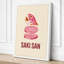 Saki San Fish Retro 1 Piece Wrapped Canvas Wall Art-2127531174-2127531173