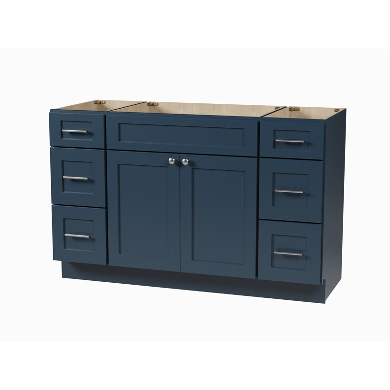 Disar 54" Single Bathroom Vanity Base Only, Blue