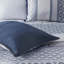 Ensemble d'édredon 7 pièces jacquard bleu marine