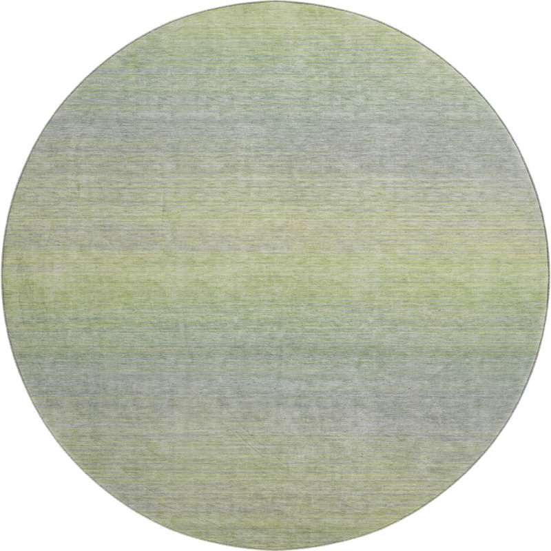 Tapis à rayures lavable à la machine Premium AMF1291, Rond 8 pi