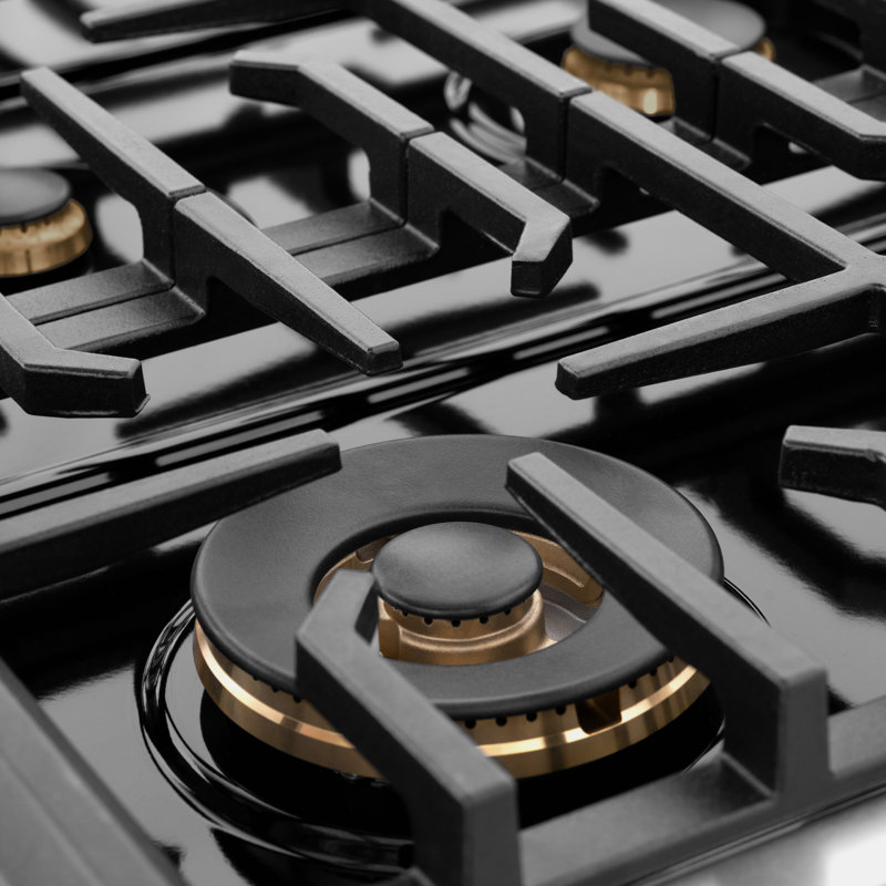 ZLINE 36 in. 6 Burner Gas Range with Convection Gas Oven in Stainless Steel and Accents
