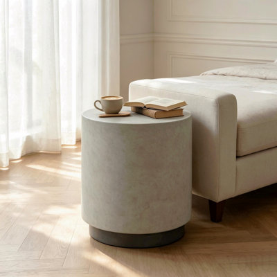 Table basse ronde minimaliste, table basse contemporaine, table basse élégante pour canapé