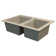 Radius 33.06'' L Drop-In Double Bowl Kitchen Sink