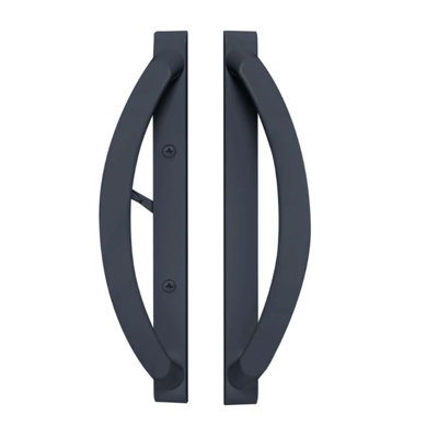 Poignée de porte de patio coulissante 11 po blanche NON NON CLÉ - espacement des trous de 3-15 / 16 po