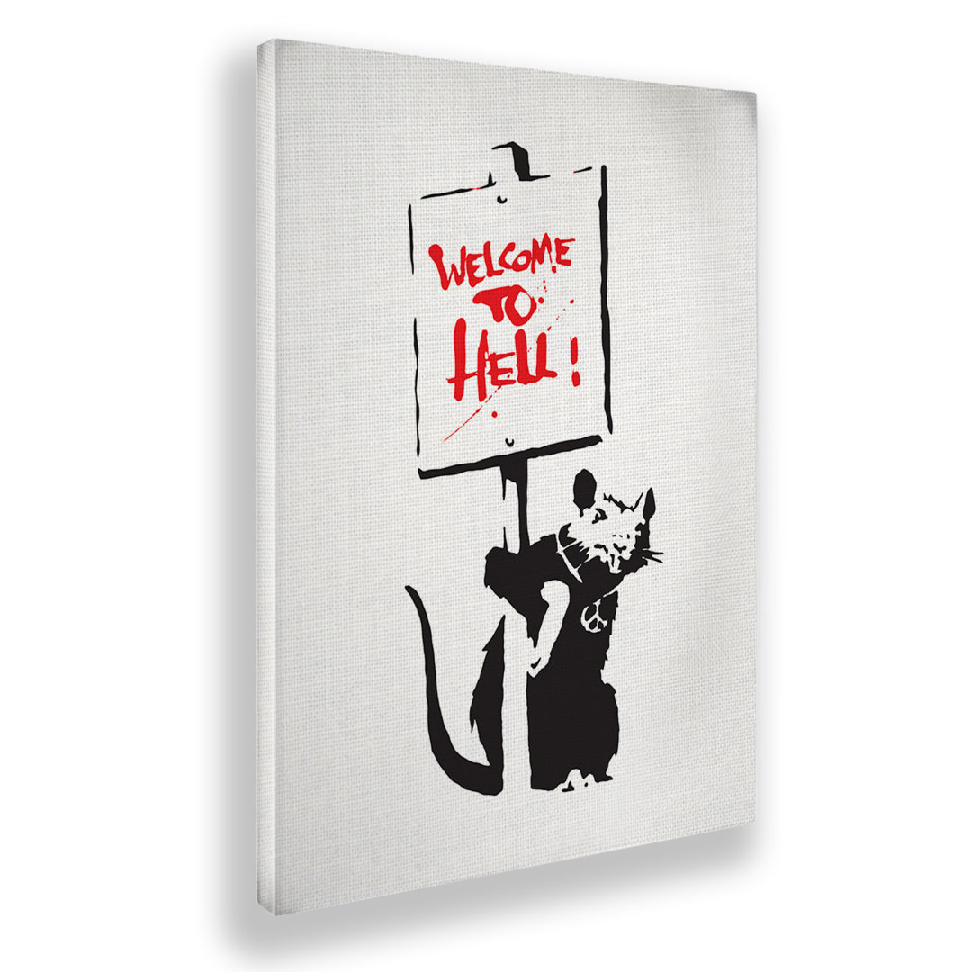 Leinwandbild Welcome to Hell von Banksy