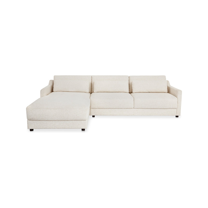 Canapé modulaire Dee, Polyester rouge, Orienté vers la gauche