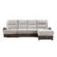 Canapé modulaire KIA BEIGE / BRUN AVEC PO ET USB