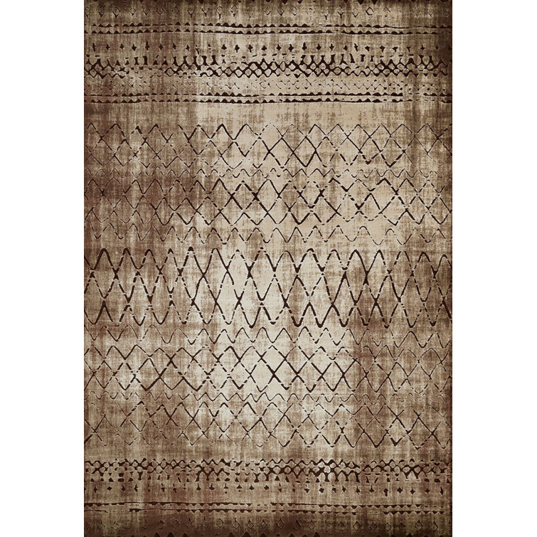 Tapis brun Rayna