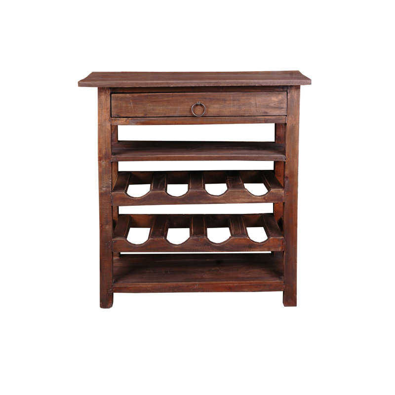 Orkney 28'' Solid Wood Wine Bar