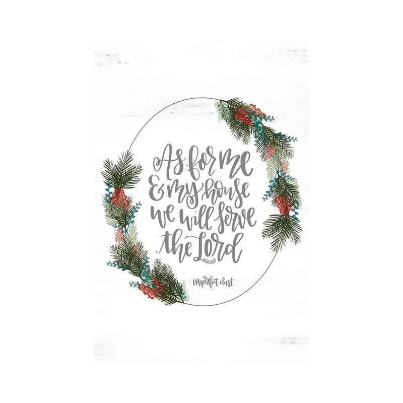 Joshua 24:15 by Imperfect Dust - Wrapped Canvas Gallery-Wrapped Canvas Giclée, 66.04 cm H x 45.72 cm W x 3.175 cm D