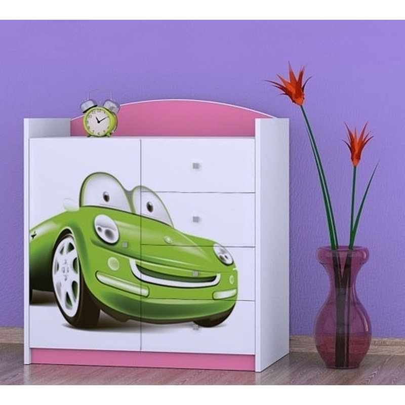 Nieman Kids 4 - Drawer Combo Dresser, Pink