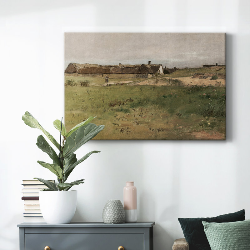 Paysage rétro - CML - impression sur toile tendue, Toile tendue, H 9 po x l 13 po x P 1,5 po