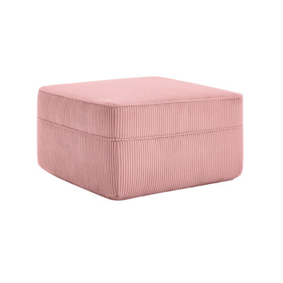 Velours côtelé rose - facile à monter, pour une utilisation toute l'année, confort optimal avec de la mousse, assise spacieuse pour la famille, base antidérapante sans tracas d'assemblage, velours côtelé soyeux, tissu désossé en nuage, tissu de détente respirant