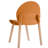 Indoor Dining Living Room, 4 Tropical Orange Chairs, Red Oak Wood Legs, Industrial-Grade Pp Seat, Waterproof Scratch, Hand Solid Oak, Commercial-Grade Strength, Floor-, Adaptive Ergonomic, Thickened-188286525