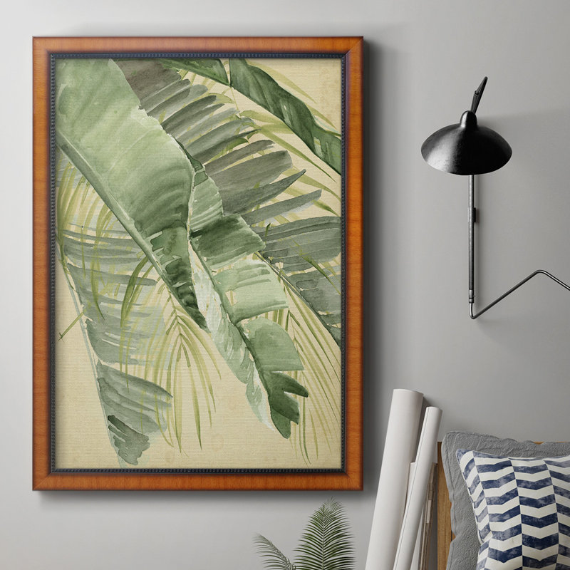 Banane de palmier I, toile encadrée de qualité supérieure - prête à être accrochée, H 20 po x l 16 po x P 2,5 po