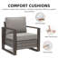 Fauteuil d'extérieur en osier pour 4 personnes et table de patio avec coussins Aldiana-1924374111-1924374106